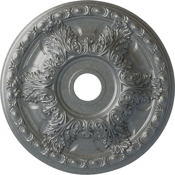 Ekena Millwork Granada Ceiling Medallion (Fits Canopies up to 7 1/8"), 23 3/8"OD x 3 5/8"ID x 2 1/2"P, Platinum CM23GAPLS - main